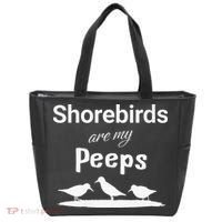 Funny Shorebird Sandpiper Peeps Birdwatching Birder Tote Bag thumb 0