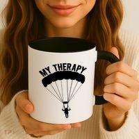 Funny Skydive Sayings, Parachuting Gift, Skydiver Present Coffee Mug thumb 3
