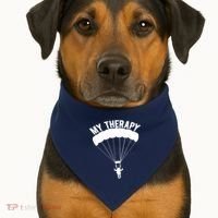 Funny Skydive Sayings, Parachuting Gift, Skydiver Present USA-Made Doggie Bandana thumb 1
