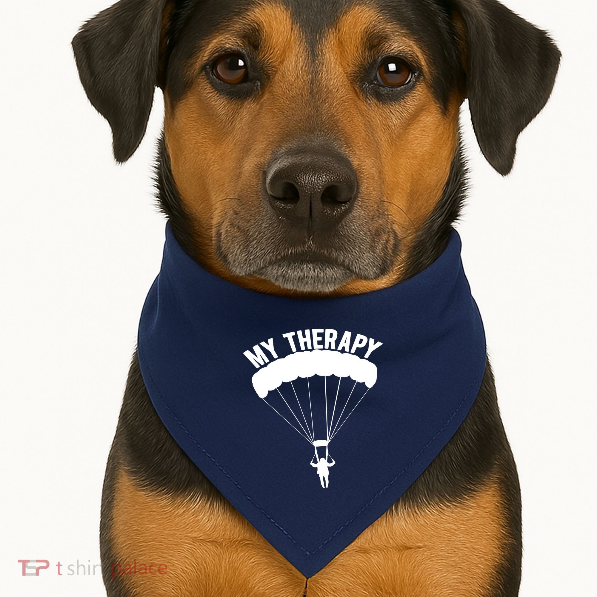 Funny Skydive Sayings, Parachuting Gift, Skydiver Present USA-Made Doggie Bandana