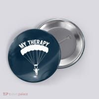 Funny Skydive Sayings, Parachuting Gift, Skydiver Present Button thumb 0