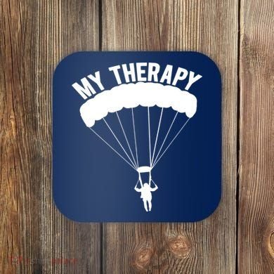 Funny Skydive Sayings, Parachuting Gift, Skydiver Present Coaster