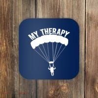 Funny Skydive Sayings, Parachuting Gift, Skydiver Present Coaster thumb 0