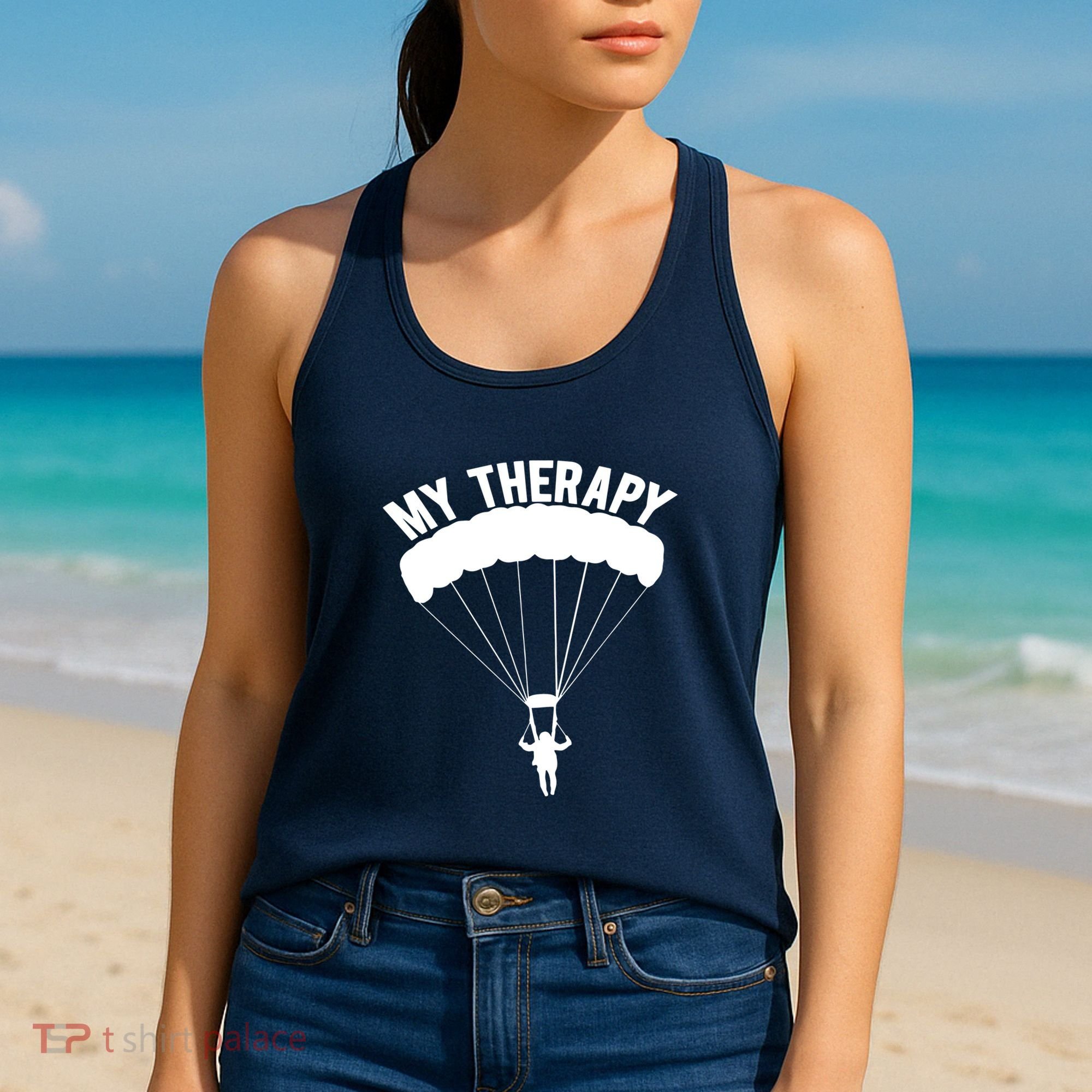 Funny Skydive Sayings, Parachuting Gift, Skydiver Present Women's Tank Top
