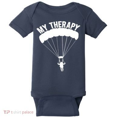 Funny Skydive Sayings, Parachuting Gift, Skydiver Present Baby Bodysuit