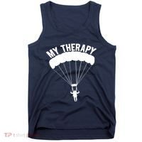 Funny Skydive Sayings, Parachuting Gift, Skydiver Present Tank Top thumb 0