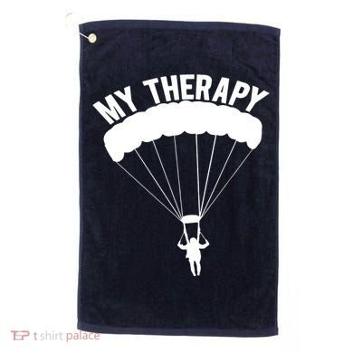 Funny Skydive Sayings, Parachuting Gift, Skydiver Present Golf Towel