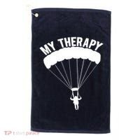 Funny Skydive Sayings, Parachuting Gift, Skydiver Present Golf Towel thumb 0