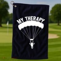 Funny Skydive Sayings, Parachuting Gift, Skydiver Present Golf Towel thumb 1
