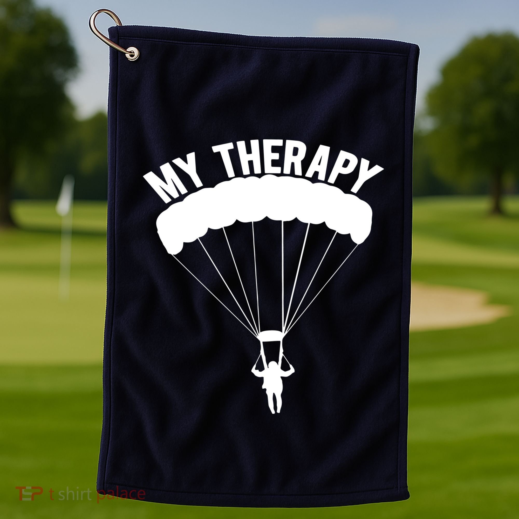 Funny Skydive Sayings, Parachuting Gift, Skydiver Present Golf Towel