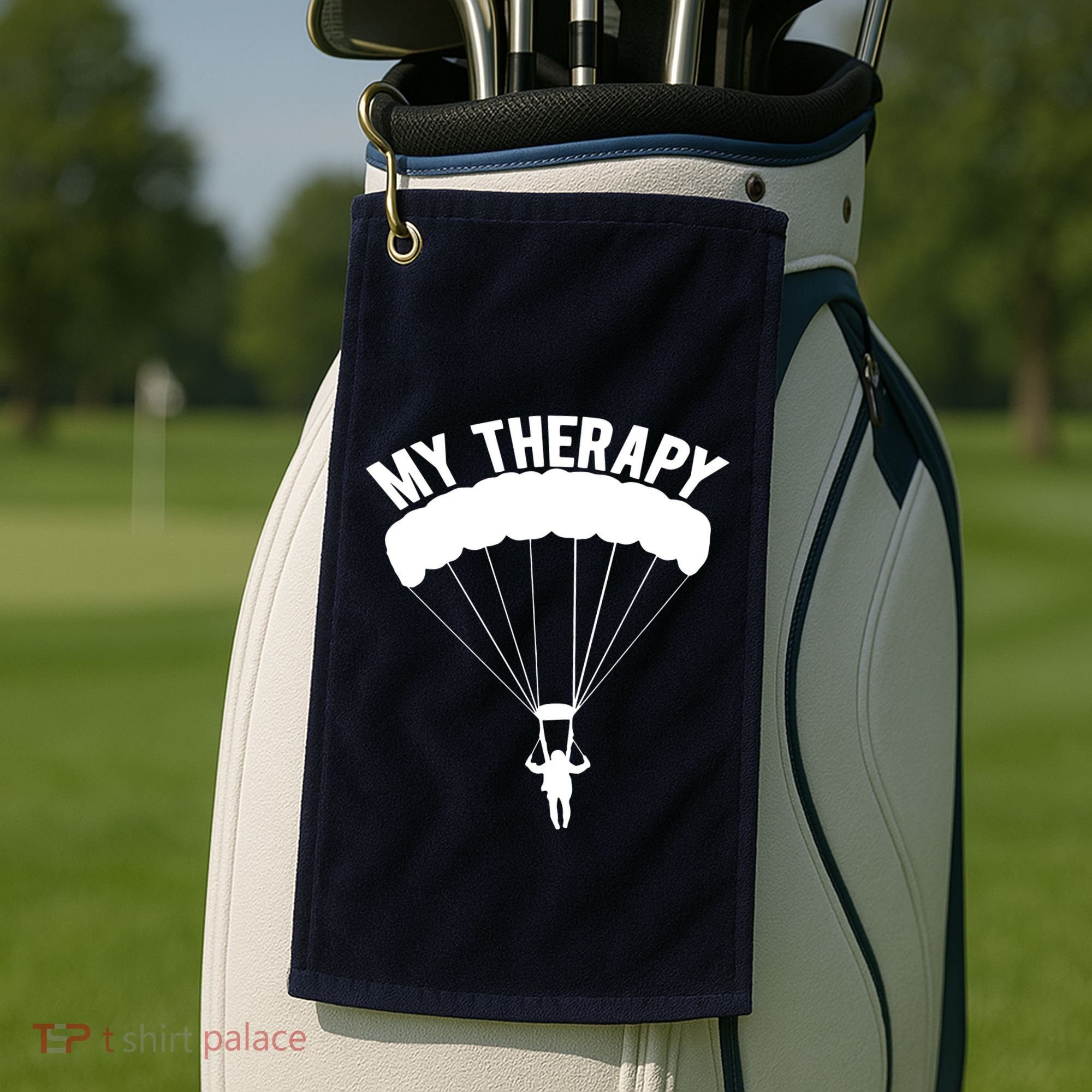 Funny Skydive Sayings, Parachuting Gift, Skydiver Present Golf Towel