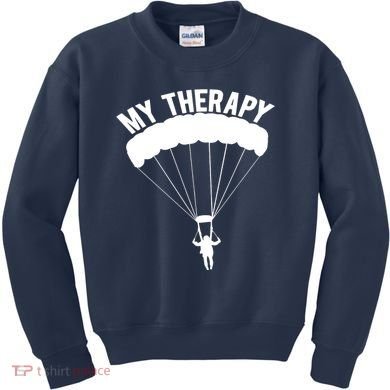 Funny Skydive Sayings, Parachuting Gift, Skydiver Present Kids Sweatshirt