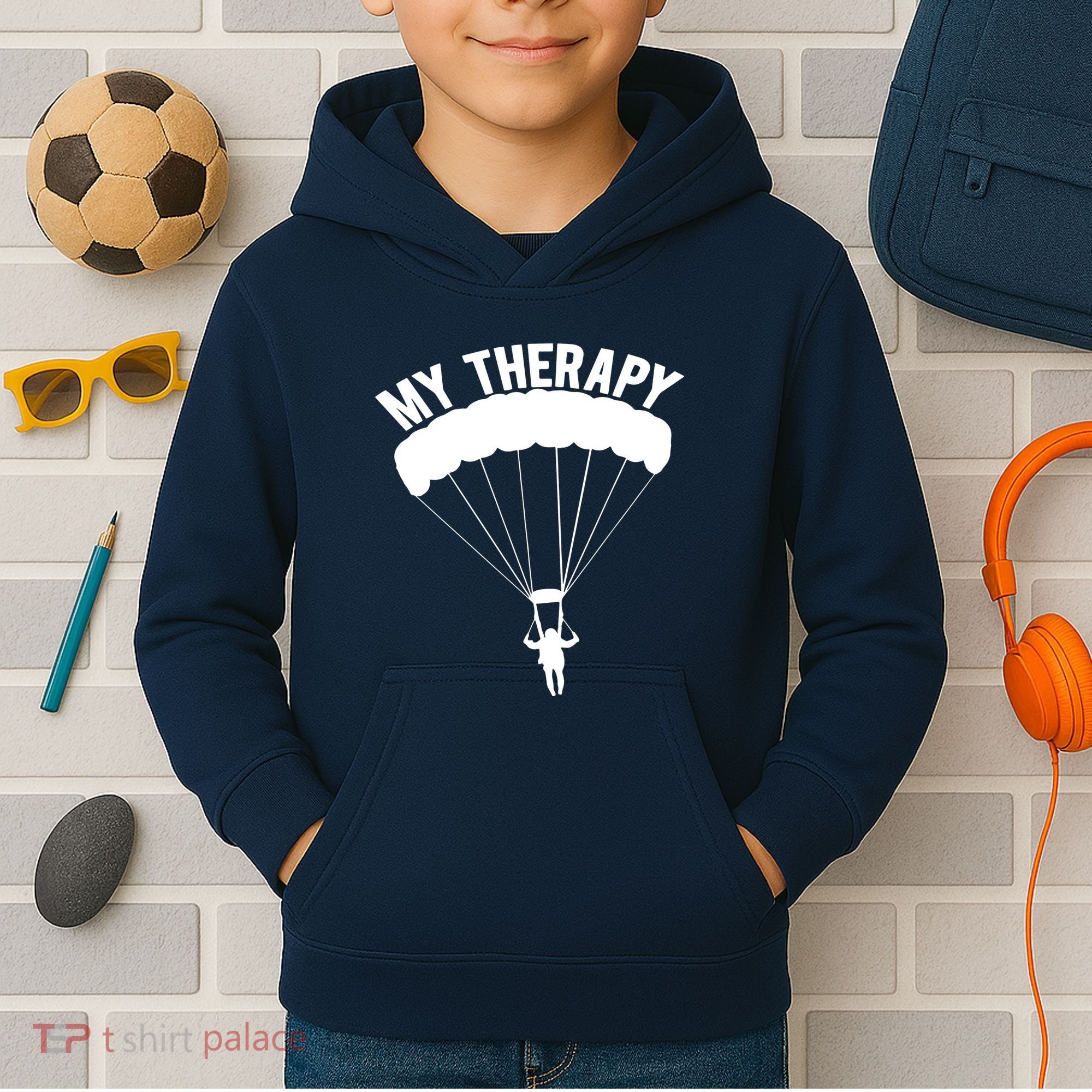Funny Skydive Sayings, Parachuting Gift, Skydiver Present Kids Hoodie