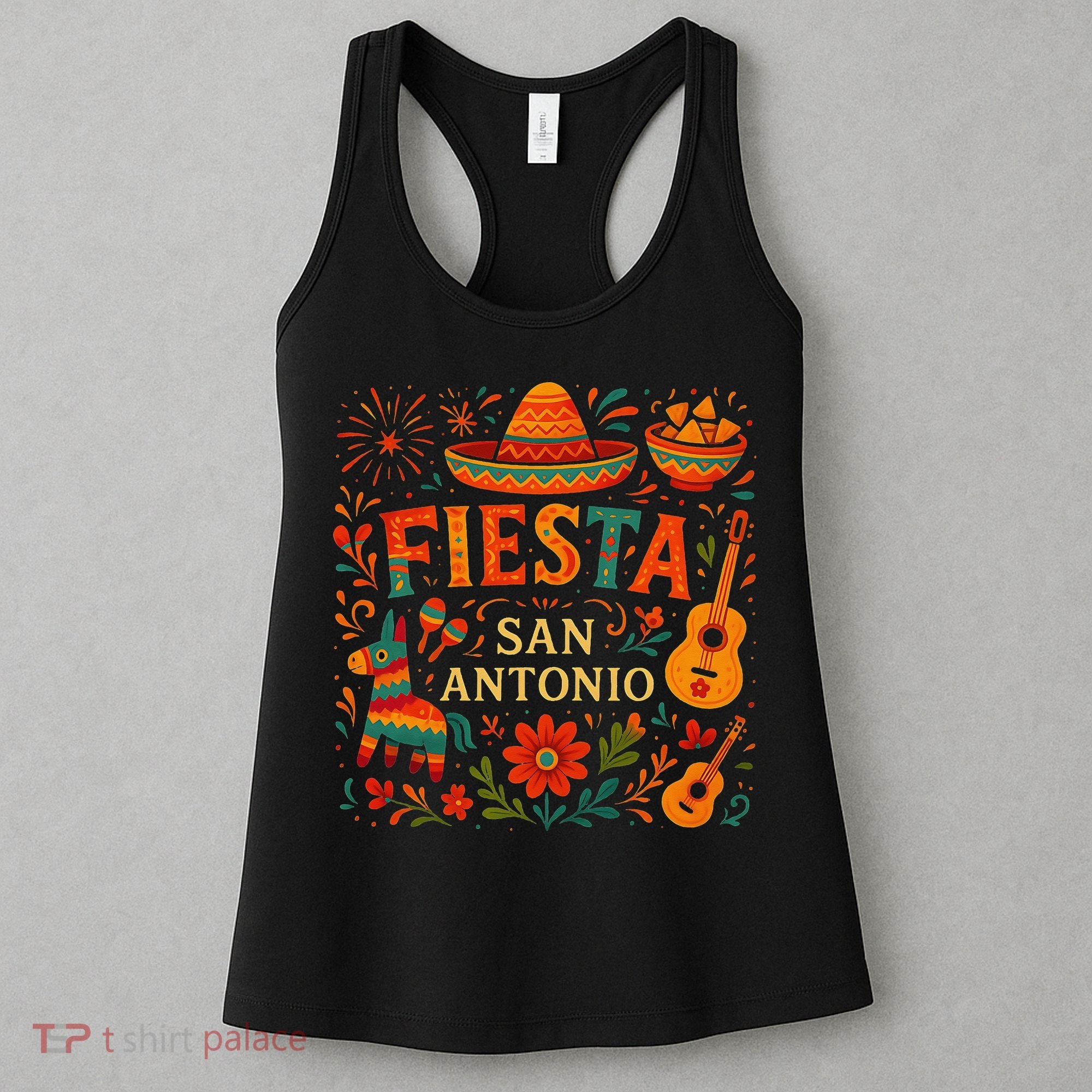 Fiesta Squad San Antonio Texas Cinco De Mayo Lets Fiesta Women's Tank Top