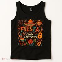 Fiesta Squad San Antonio Texas Cinco De Mayo Lets Fiesta Tank Top thumb 2