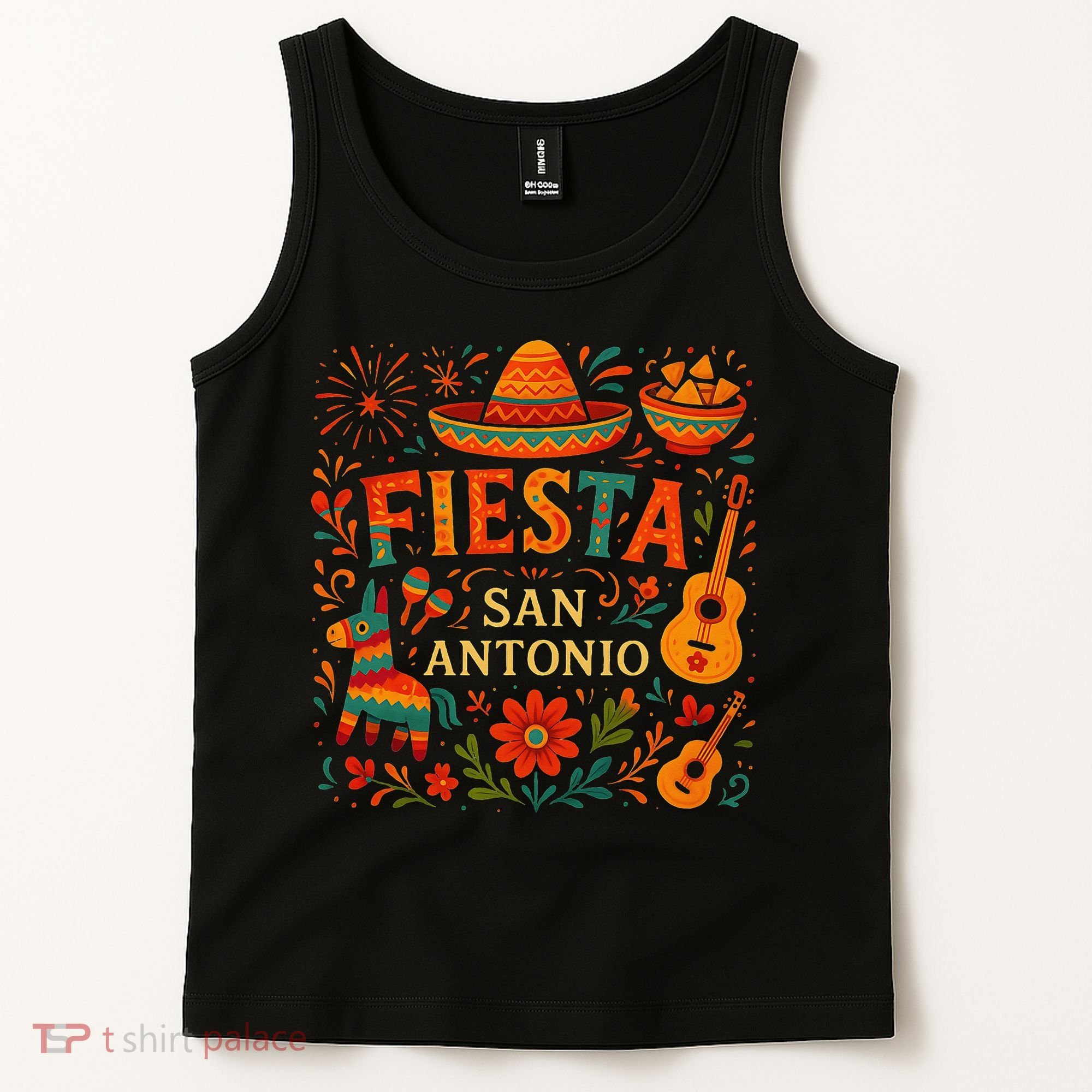 Fiesta Squad San Antonio Texas Cinco De Mayo Lets Fiesta Tank Top