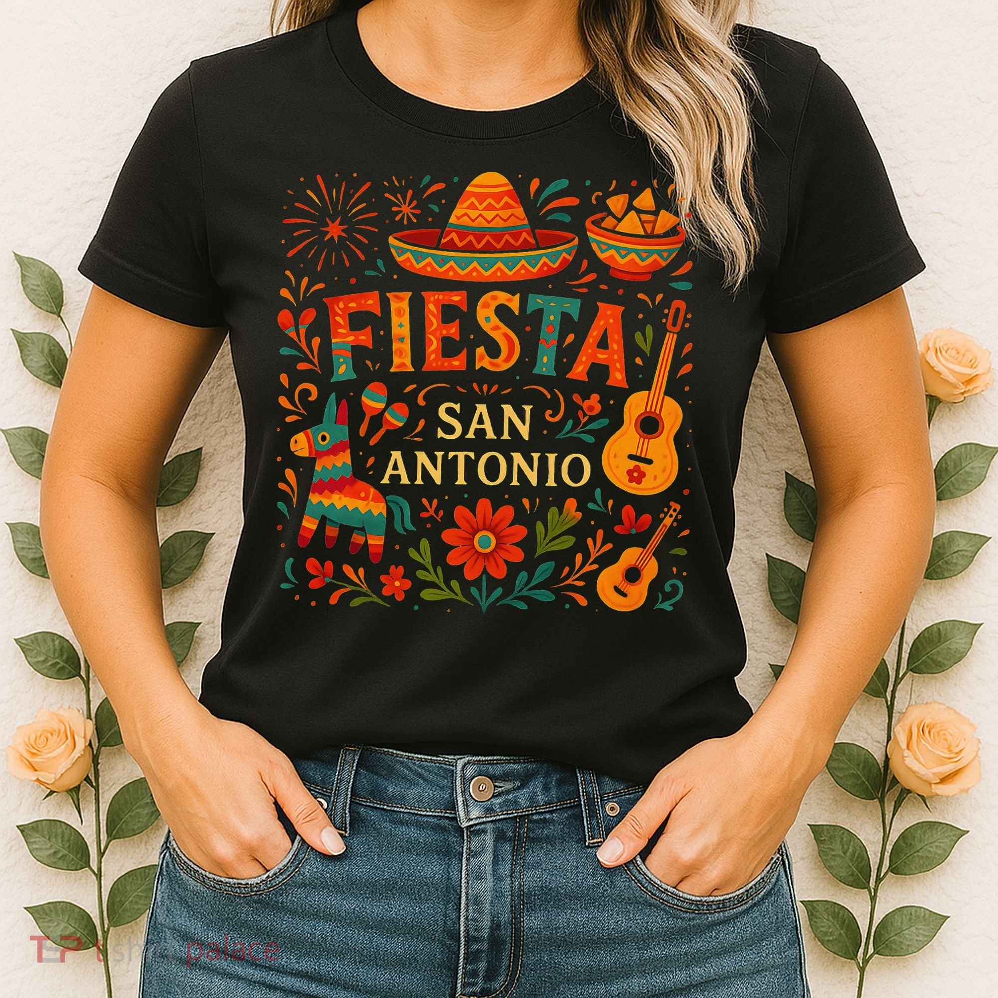 Fiesta Squad San Antonio Texas Cinco De Mayo Lets Fiesta Women's T-Shirt