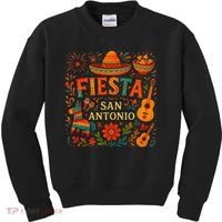 Fiesta Squad San Antonio Texas Cinco De Mayo Lets Fiesta Kids Sweatshirt thumb 0