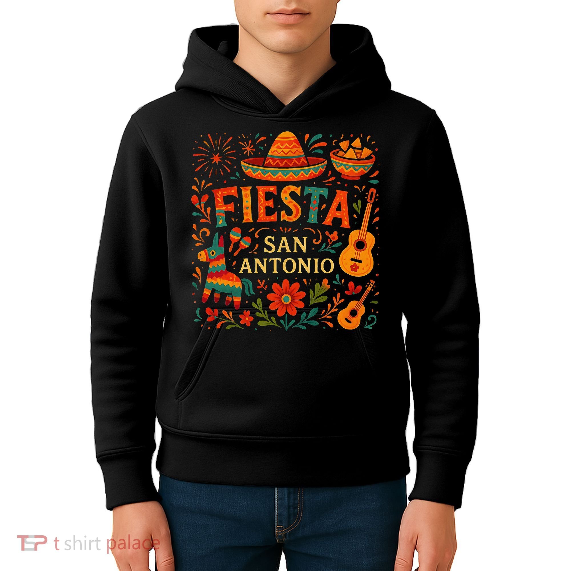 Fiesta Squad San Antonio Texas Cinco De Mayo Lets Fiesta Kids Hoodie