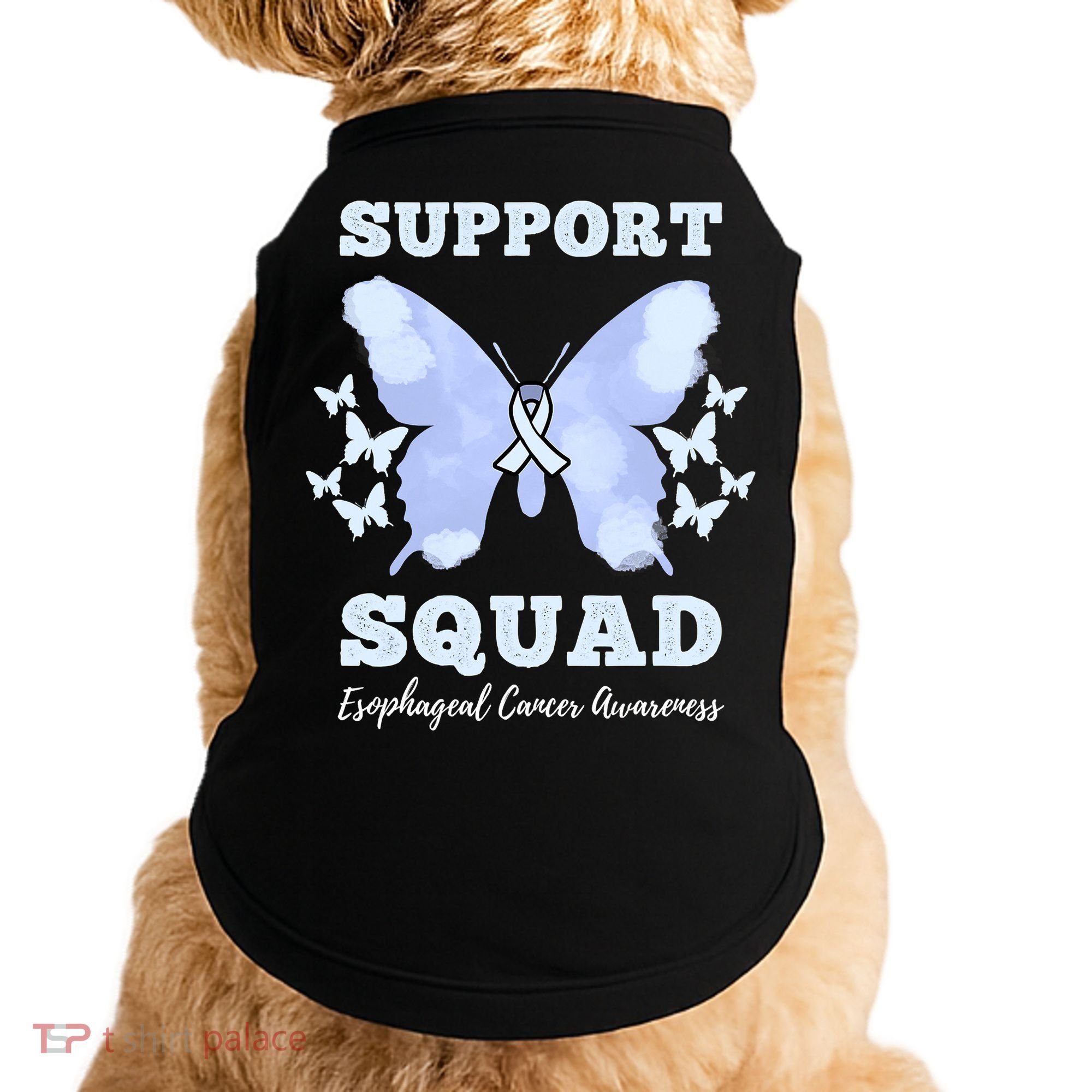 Funny Support Squad Esophageal Cancer Awareness Doggie Tank