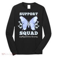 Funny Support Squad Esophageal Cancer Awareness Long Sleeve Shirt thumb 0