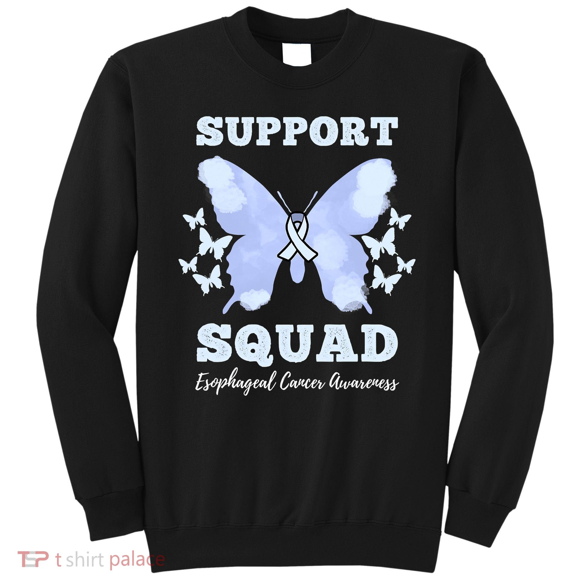 Funny Support Squad Esophageal Cancer Awareness Sweatshirt