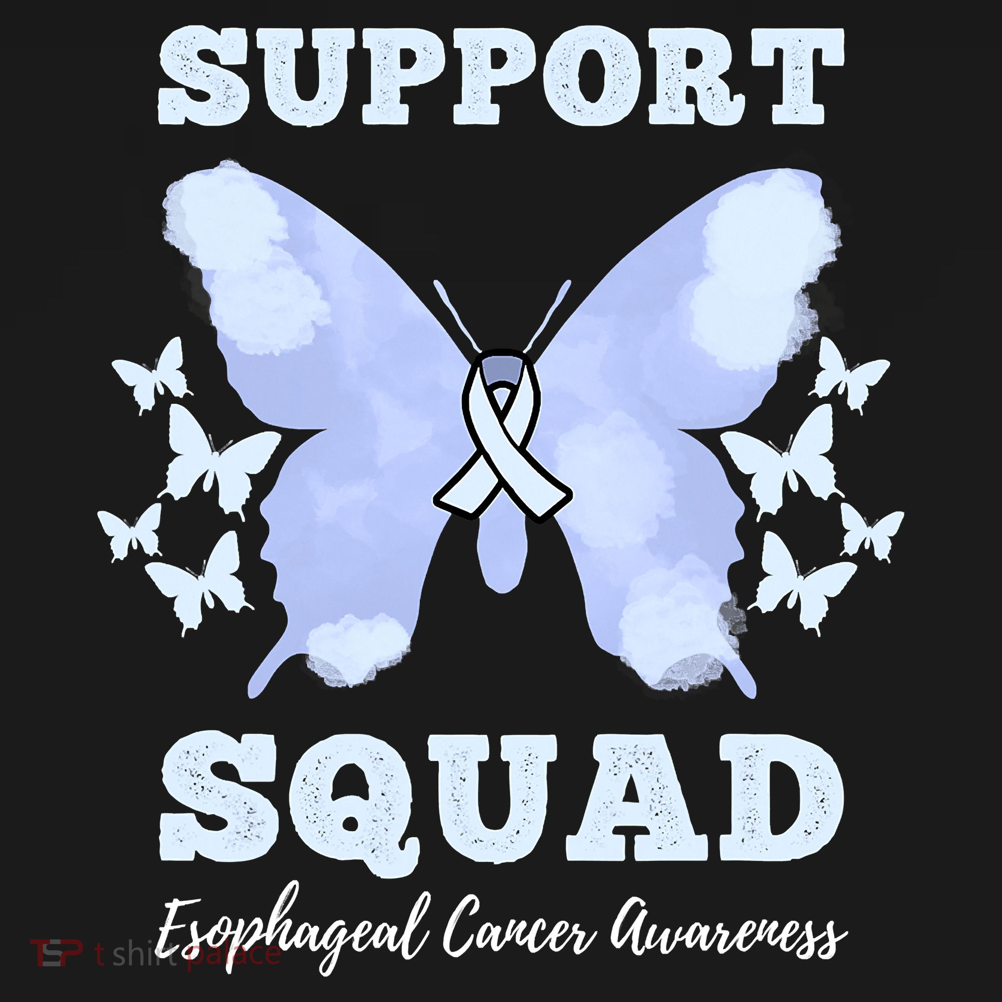 Funny Support Squad Esophageal Cancer Awareness Button