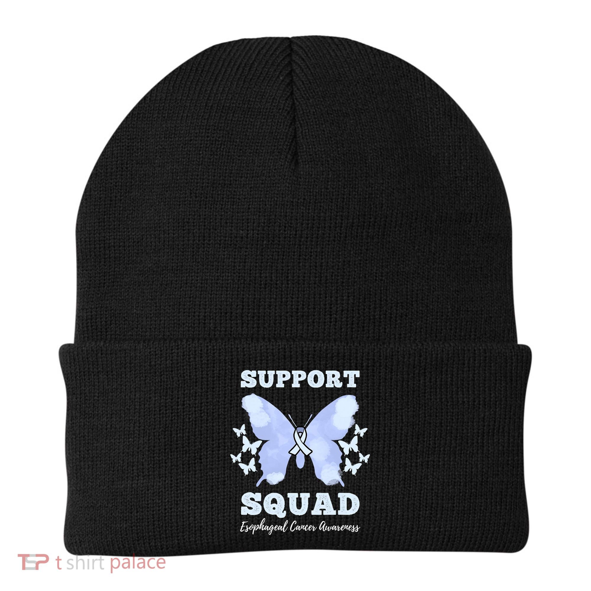 Funny Support Squad Esophageal Cancer Awareness Beanie