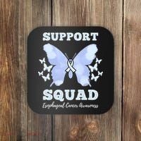 Funny Support Squad Esophageal Cancer Awareness Coaster thumb 0