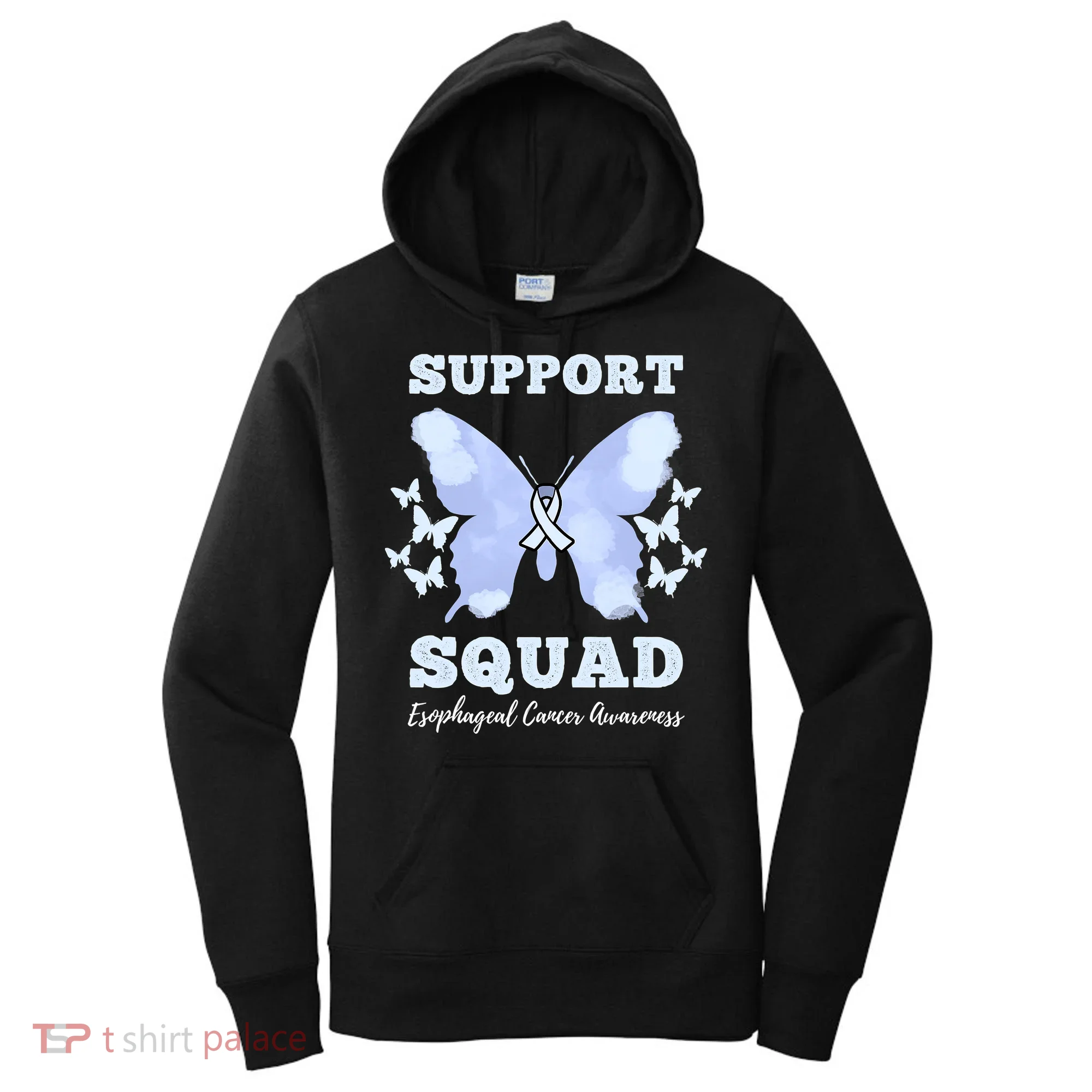 Funny Support Squad Esophageal Cancer Awareness Women's Hoodie
