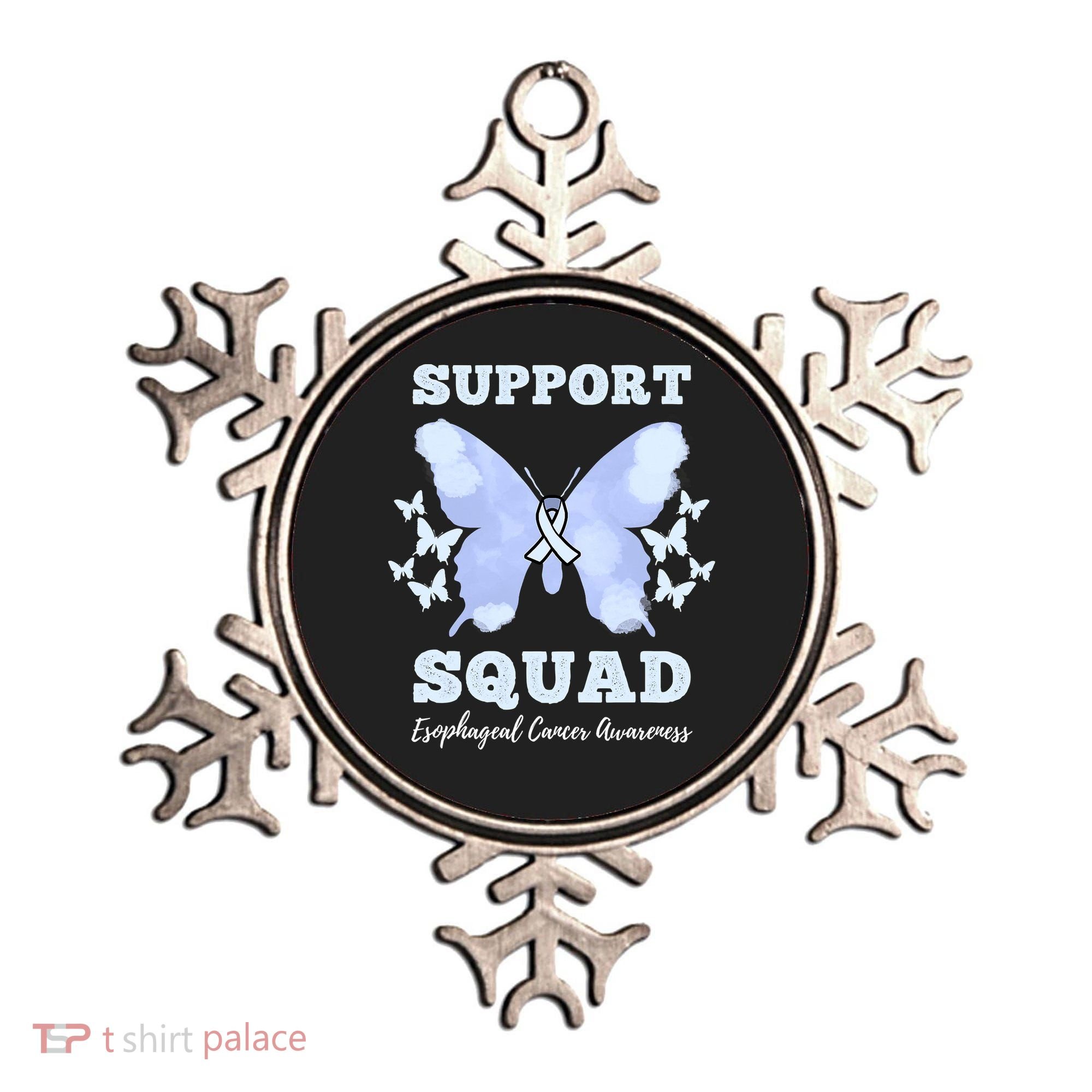 Funny Support Squad Esophageal Cancer Awareness Ornament