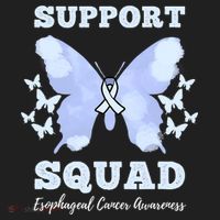 Funny Support Squad Esophageal Cancer Awareness Hat thumb 2