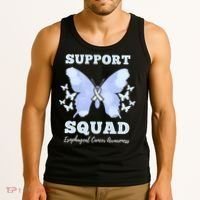Funny Support Squad Esophageal Cancer Awareness Tank Top thumb 3