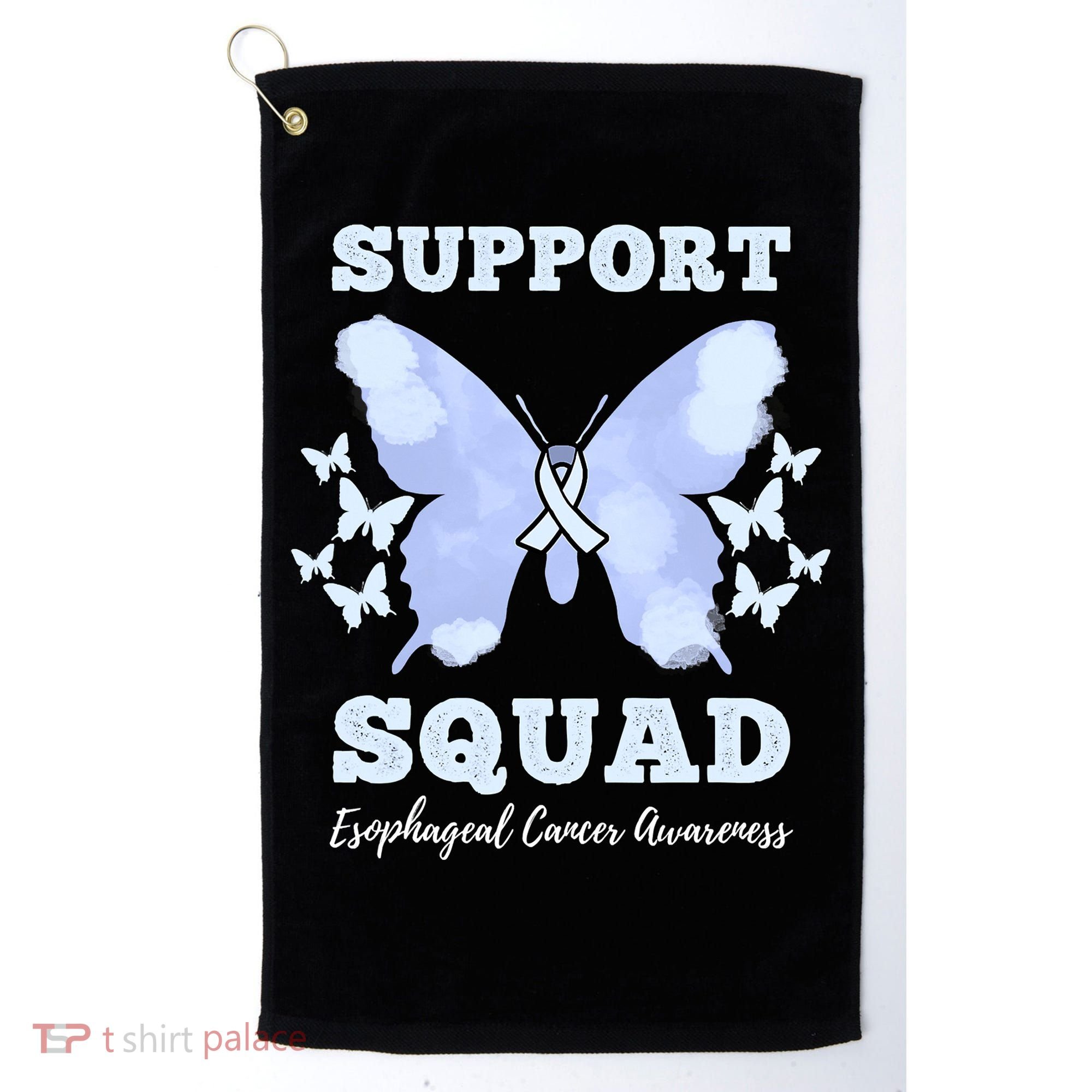 Funny Support Squad Esophageal Cancer Awareness Golf Towel