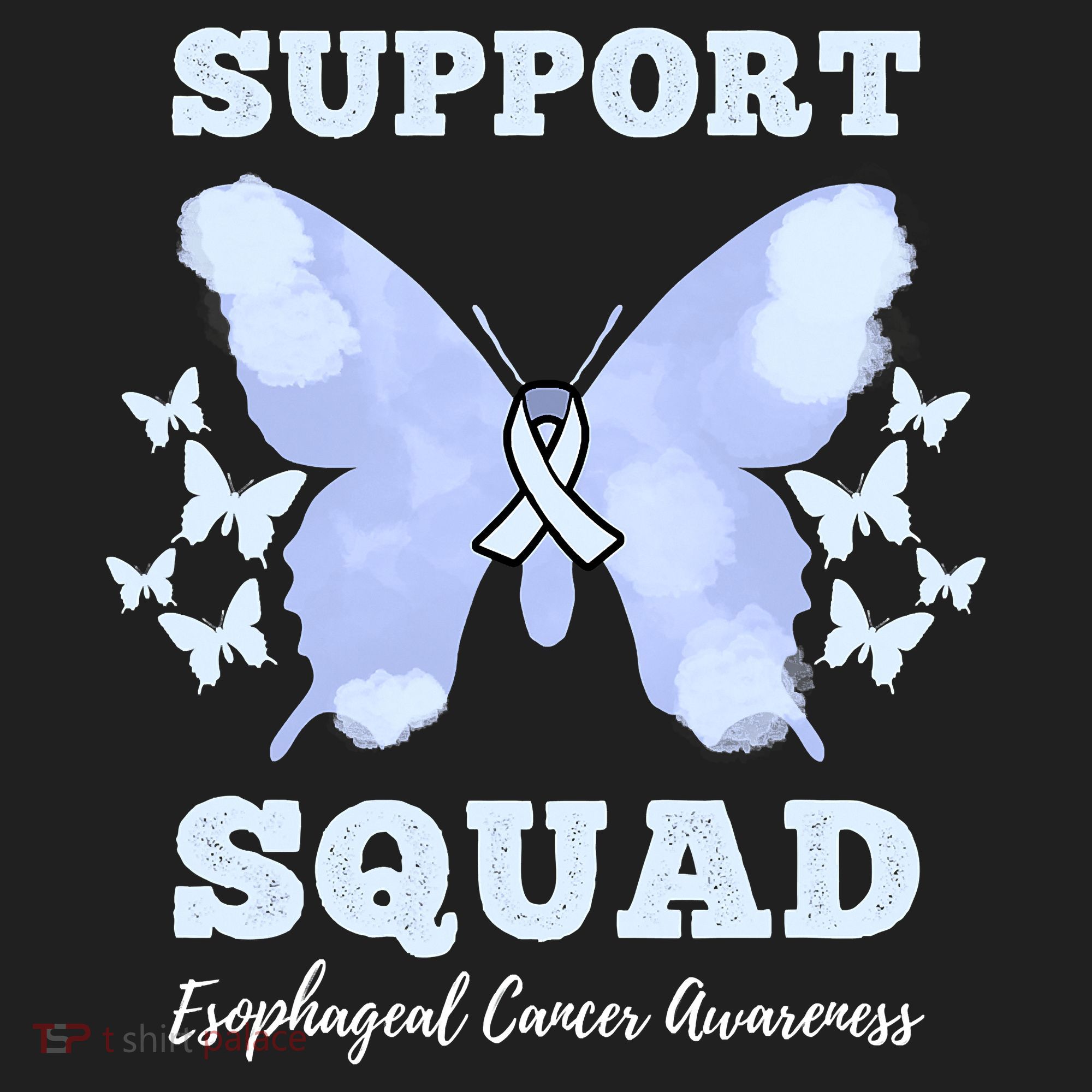 Funny Support Squad Esophageal Cancer Awareness Golf Towel
