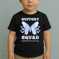 Funny Support Squad Esophageal Cancer Awareness Toddler T-Shirt thumb 2