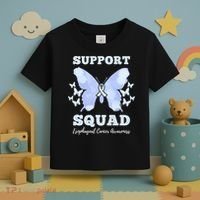 Funny Support Squad Esophageal Cancer Awareness Toddler T-Shirt thumb 3