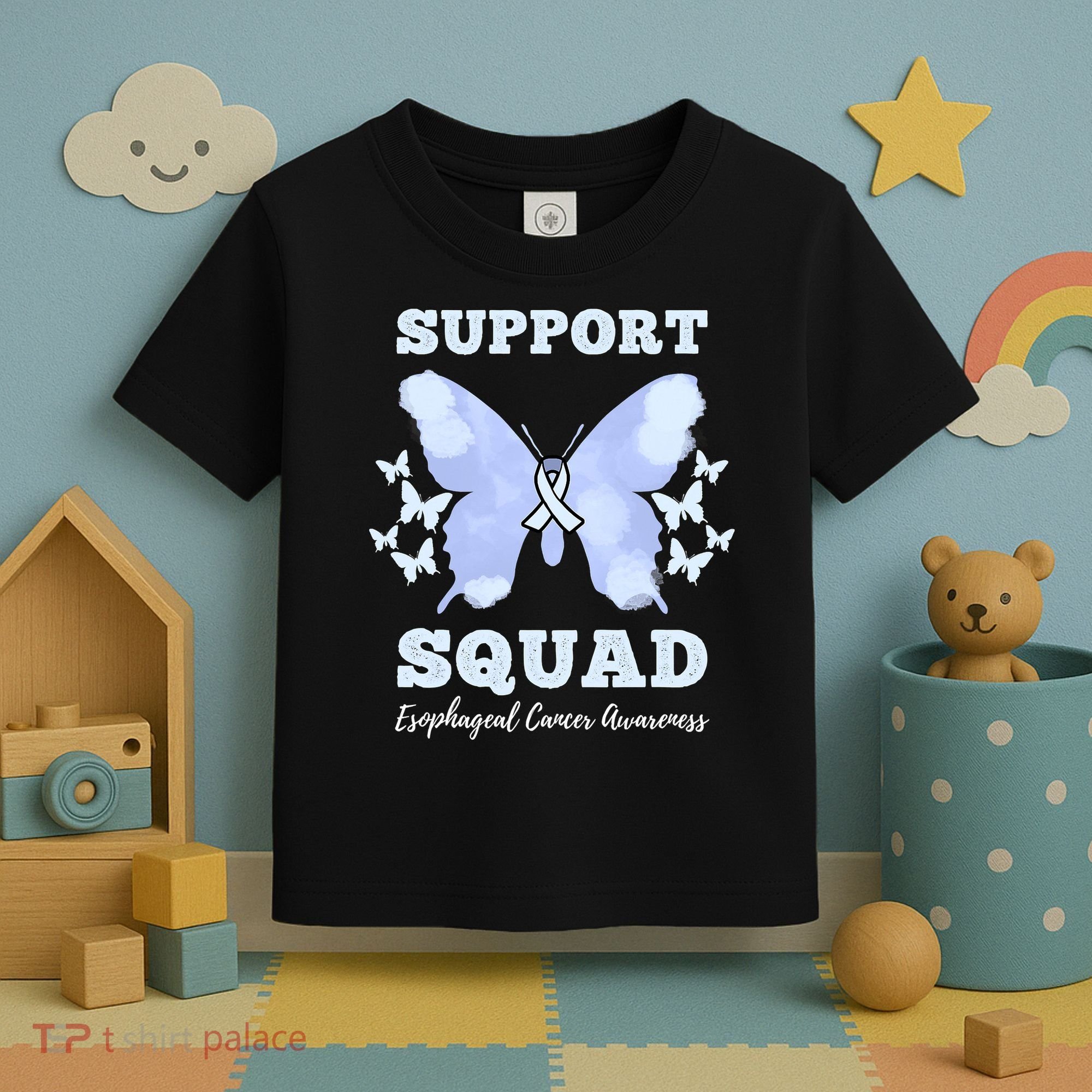 Funny Support Squad Esophageal Cancer Awareness Toddler T-Shirt