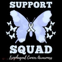 Funny Support Squad Esophageal Cancer Awareness Women's T-Shirt thumb 6