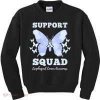 Funny Support Squad Esophageal Cancer Awareness Kids Sweatshirt thumb 0
