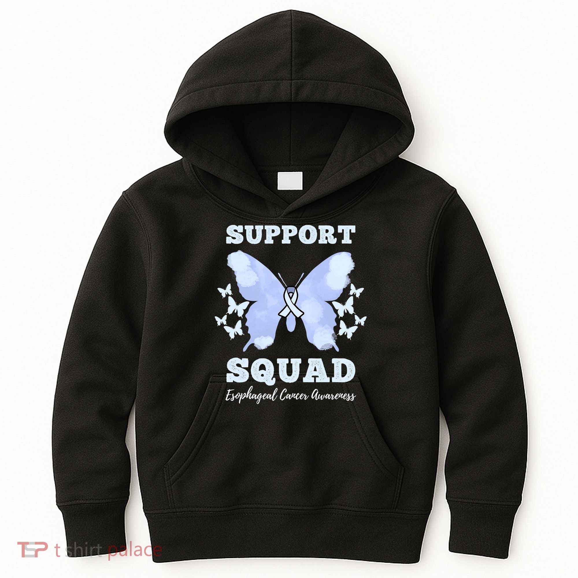 Funny Support Squad Esophageal Cancer Awareness Kids Hoodie