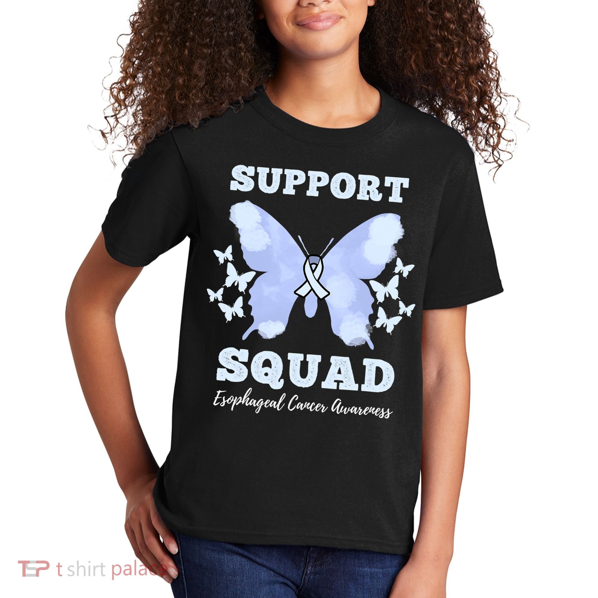 Funny Support Squad Esophageal Cancer Awareness Kids T-Shirt