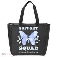 Funny Support Squad Esophageal Cancer Awareness Tote Bag thumb 0