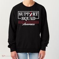 Funny Support Squad I HNSCC Head And Neck Cancer Awareness Women's Sweatshirt thumb 0