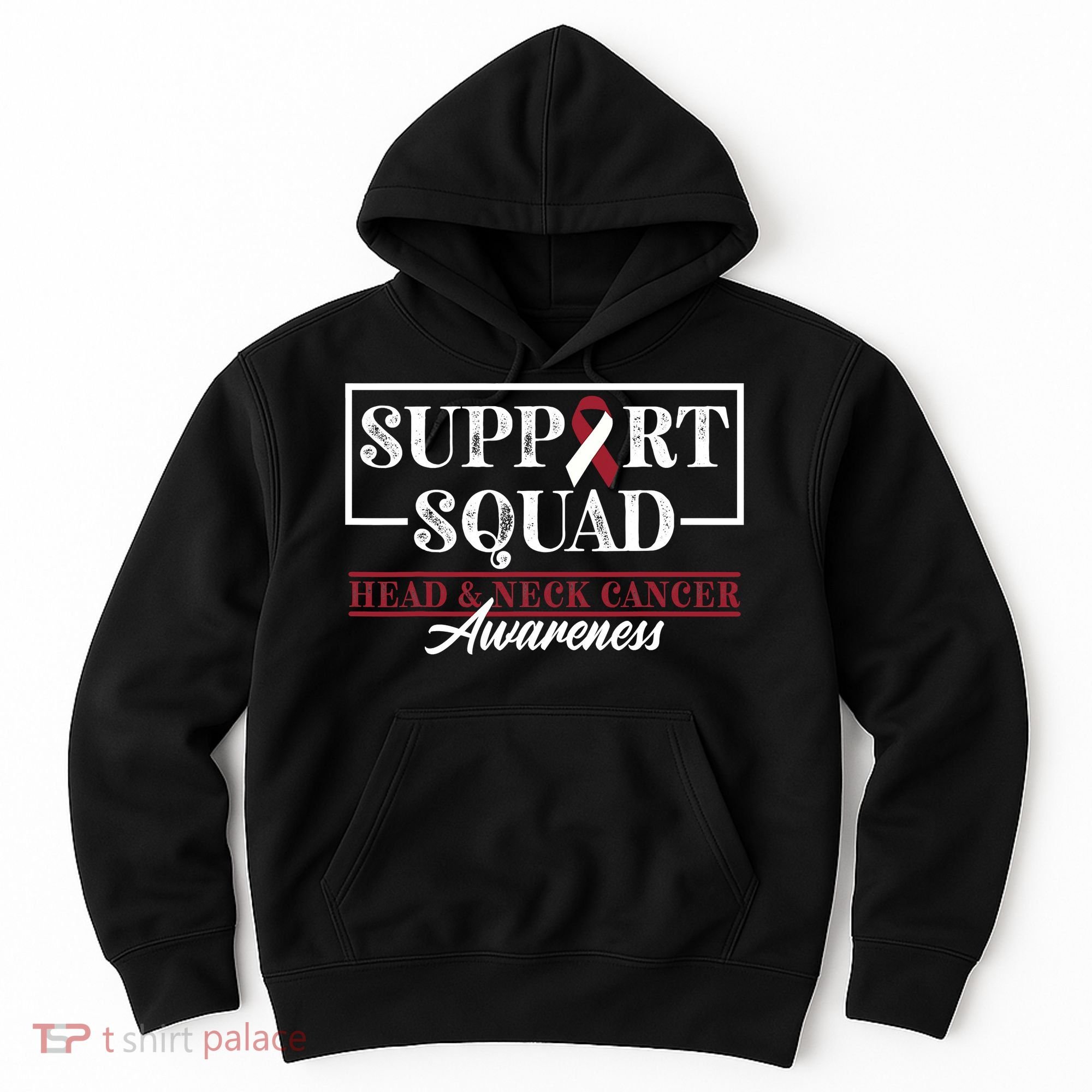 Funny Support Squad I HNSCC Head And Neck Cancer Awareness Hoodie
