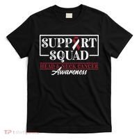 Funny Support Squad I HNSCC Head And Neck Cancer Awareness T-Shirt thumb 0