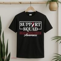 Funny Support Squad I HNSCC Head And Neck Cancer Awareness T-Shirt thumb 2