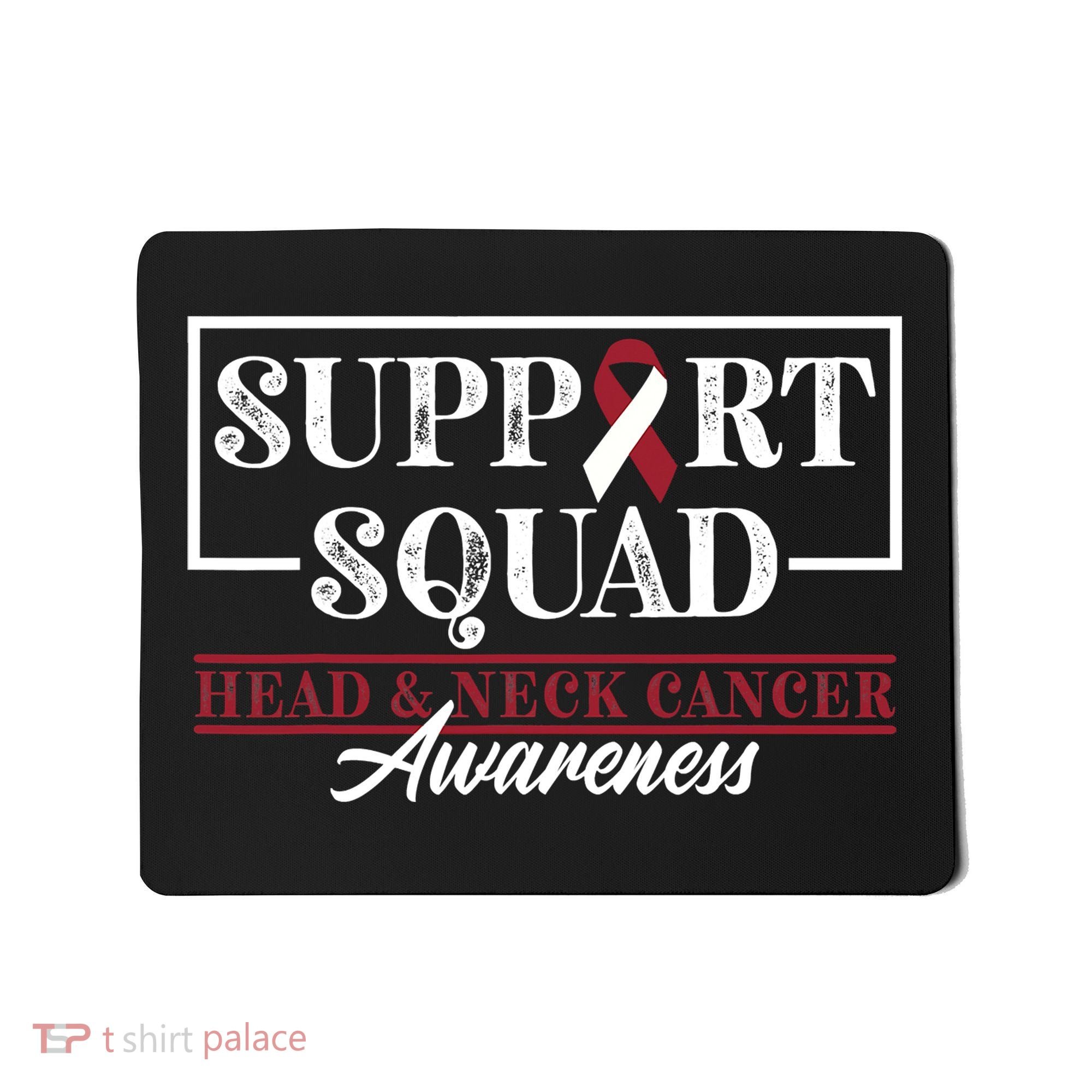 Funny Support Squad I HNSCC Head And Neck Cancer Awareness Mousepad