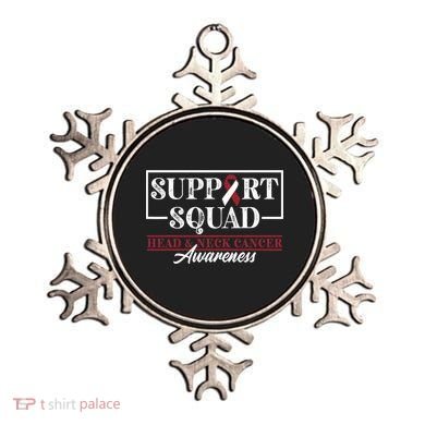Funny Support Squad I HNSCC Head And Neck Cancer Awareness Ornament