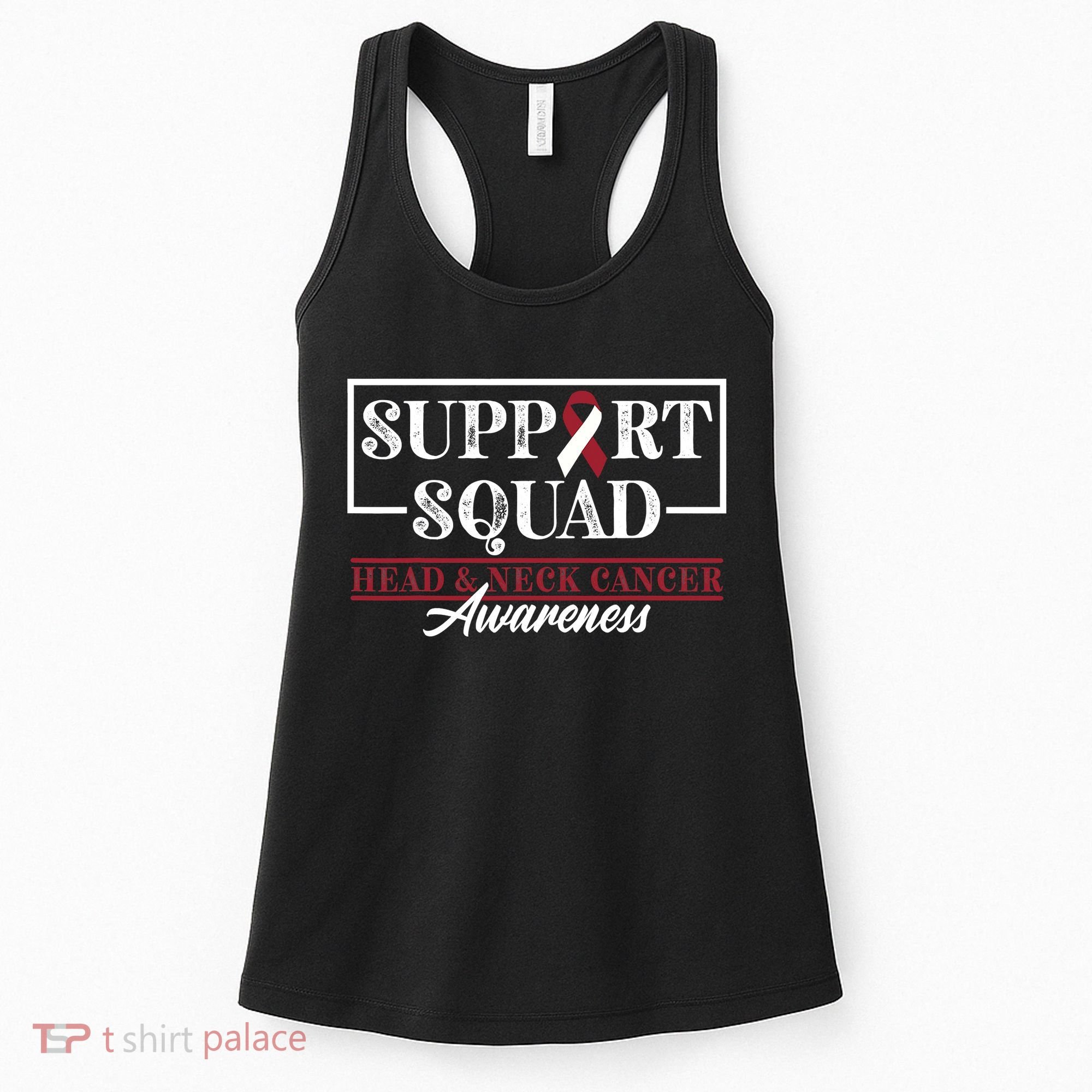 Funny Support Squad I HNSCC Head And Neck Cancer Awareness Women's Tank Top